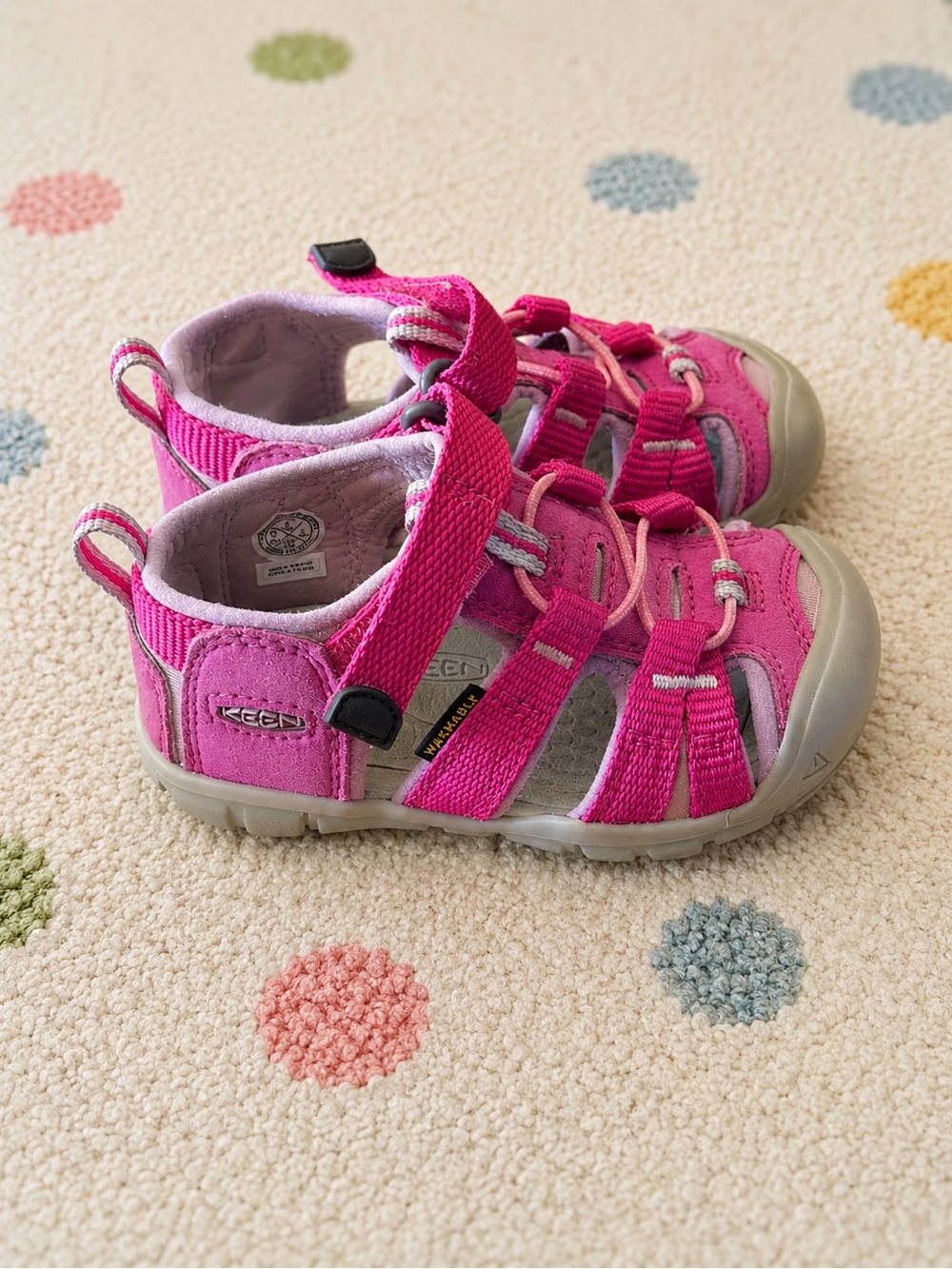 KEEN Newport H2 Pink Toddler Girls Closed Toe Sport Sandals Size 6 - Picture 3 of 7